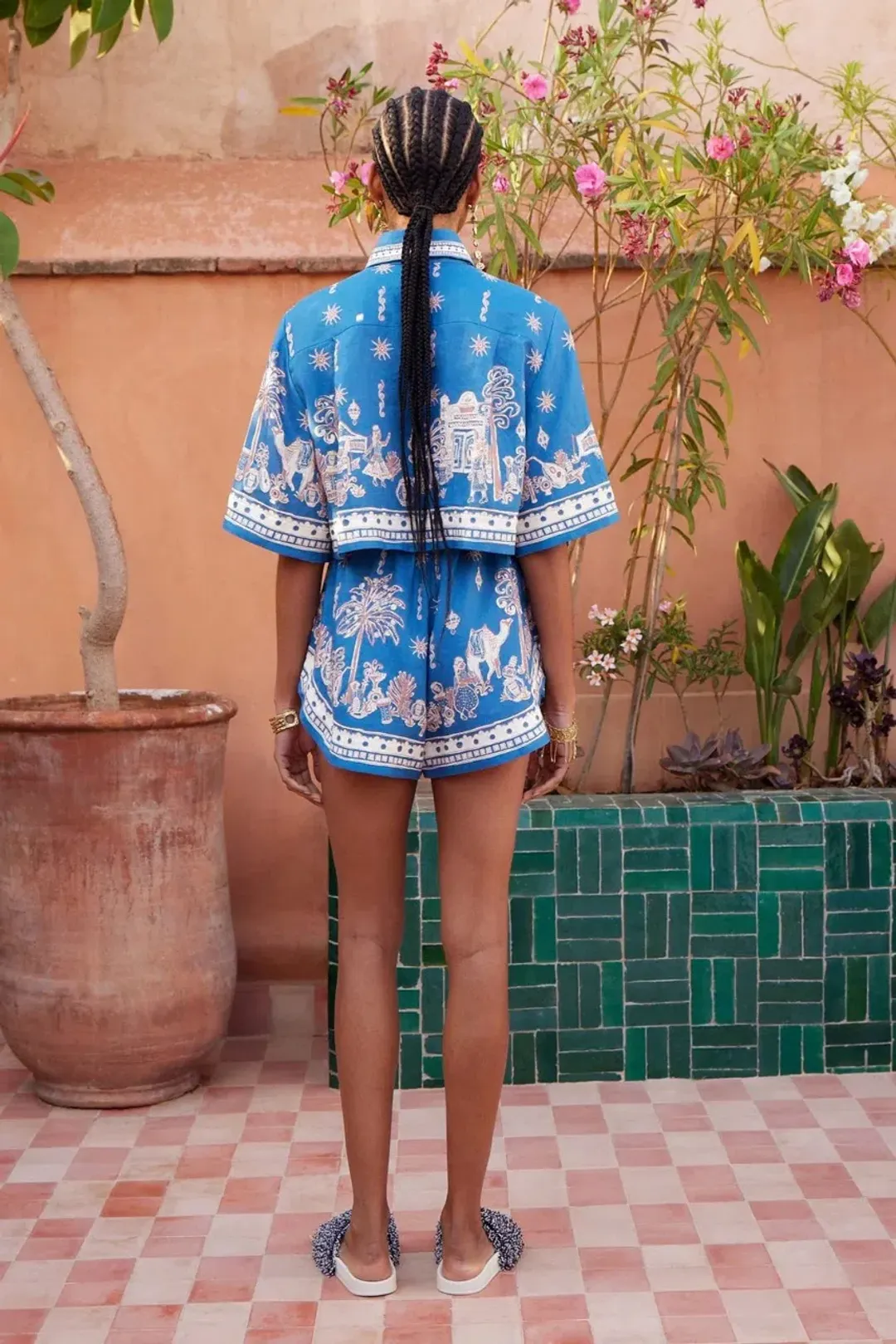 Alemais Acacia Cropped Shirt and Short Set Size 8 for rent on The Volte - main image
