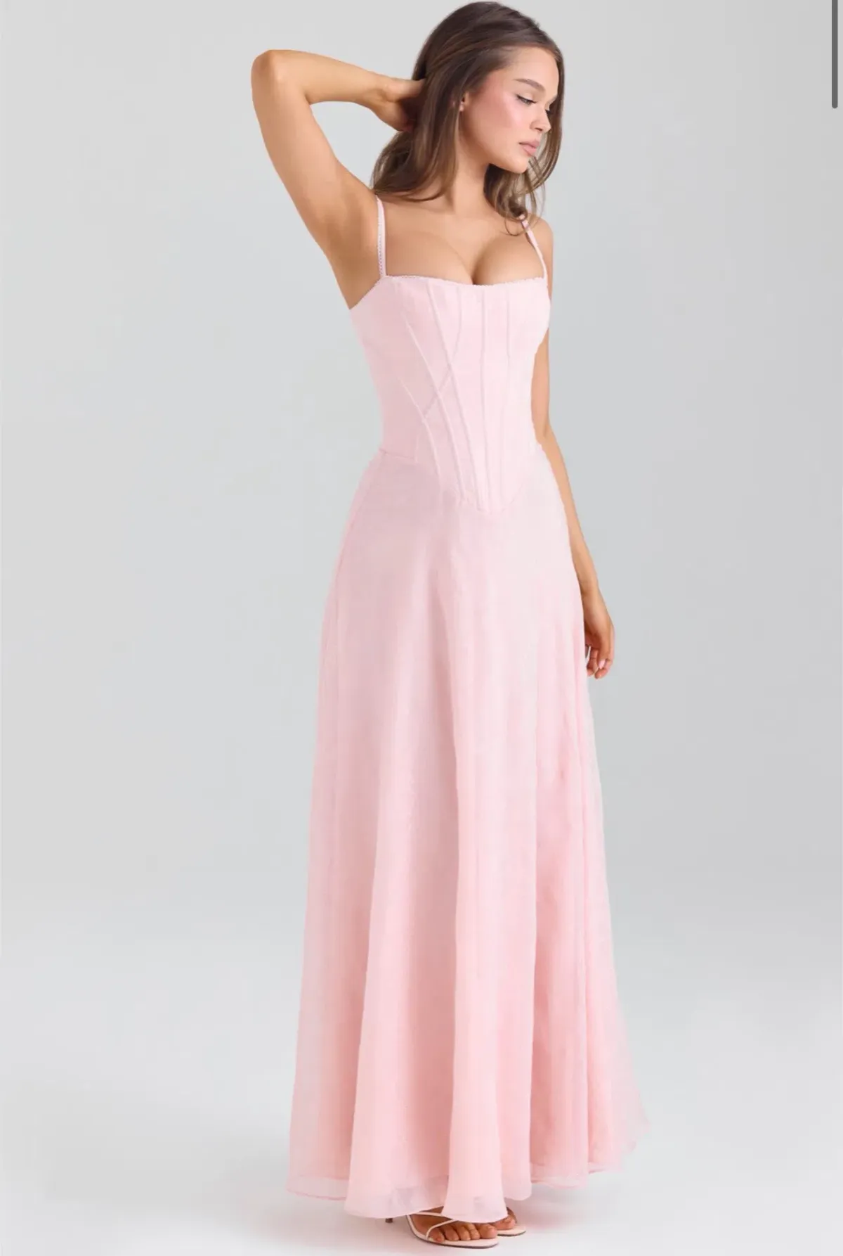 House of CB Esme blush pink maxi dress size 6 - Image 1