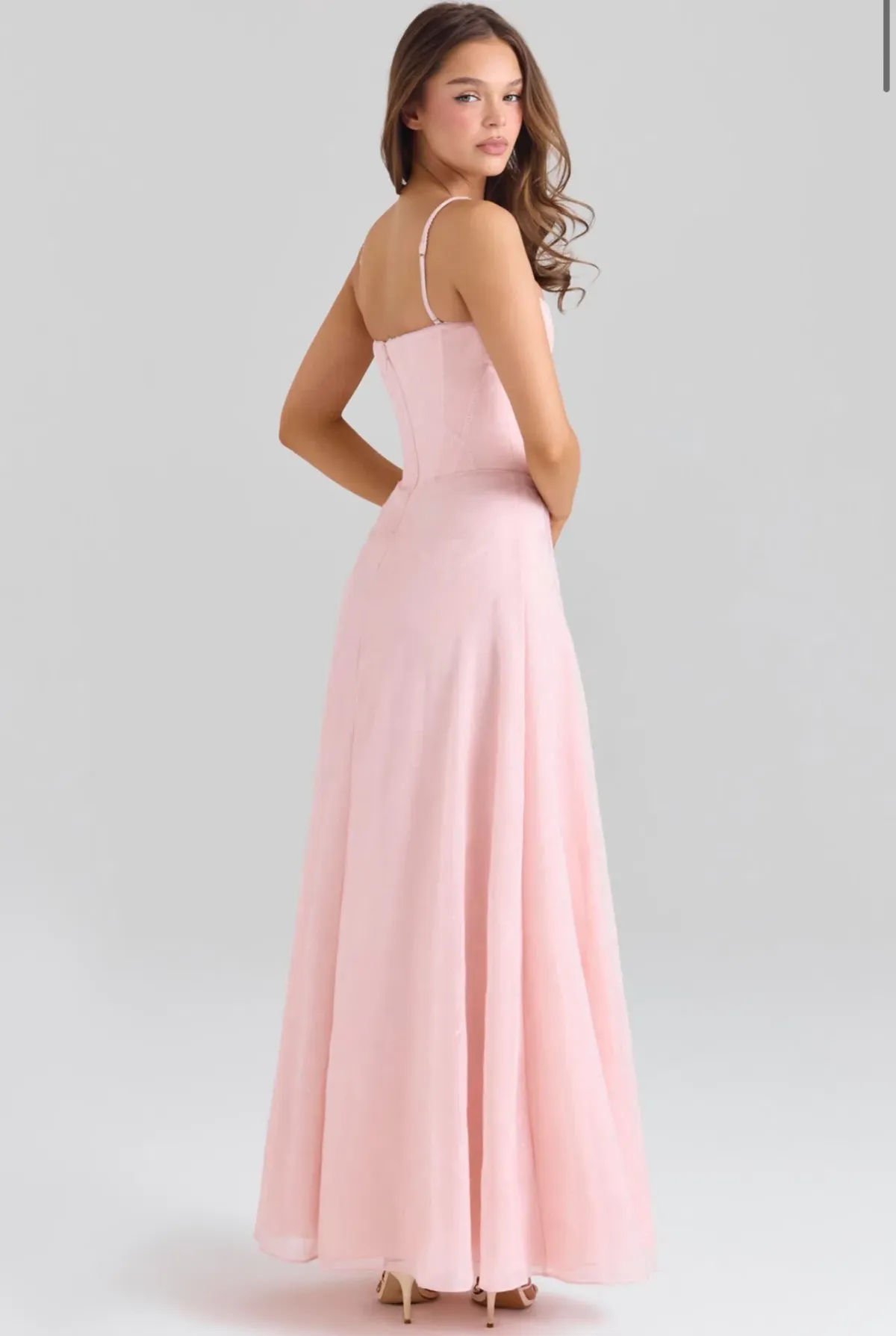 House of CB Esme blush pink maxi dress size 14 - Image 3