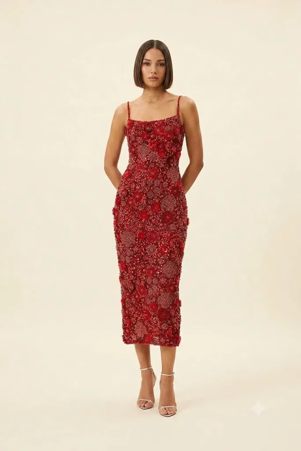 Rachel Gilbert Francesca Gown Red Size 0 AU 6 for rent on The Volte - main image