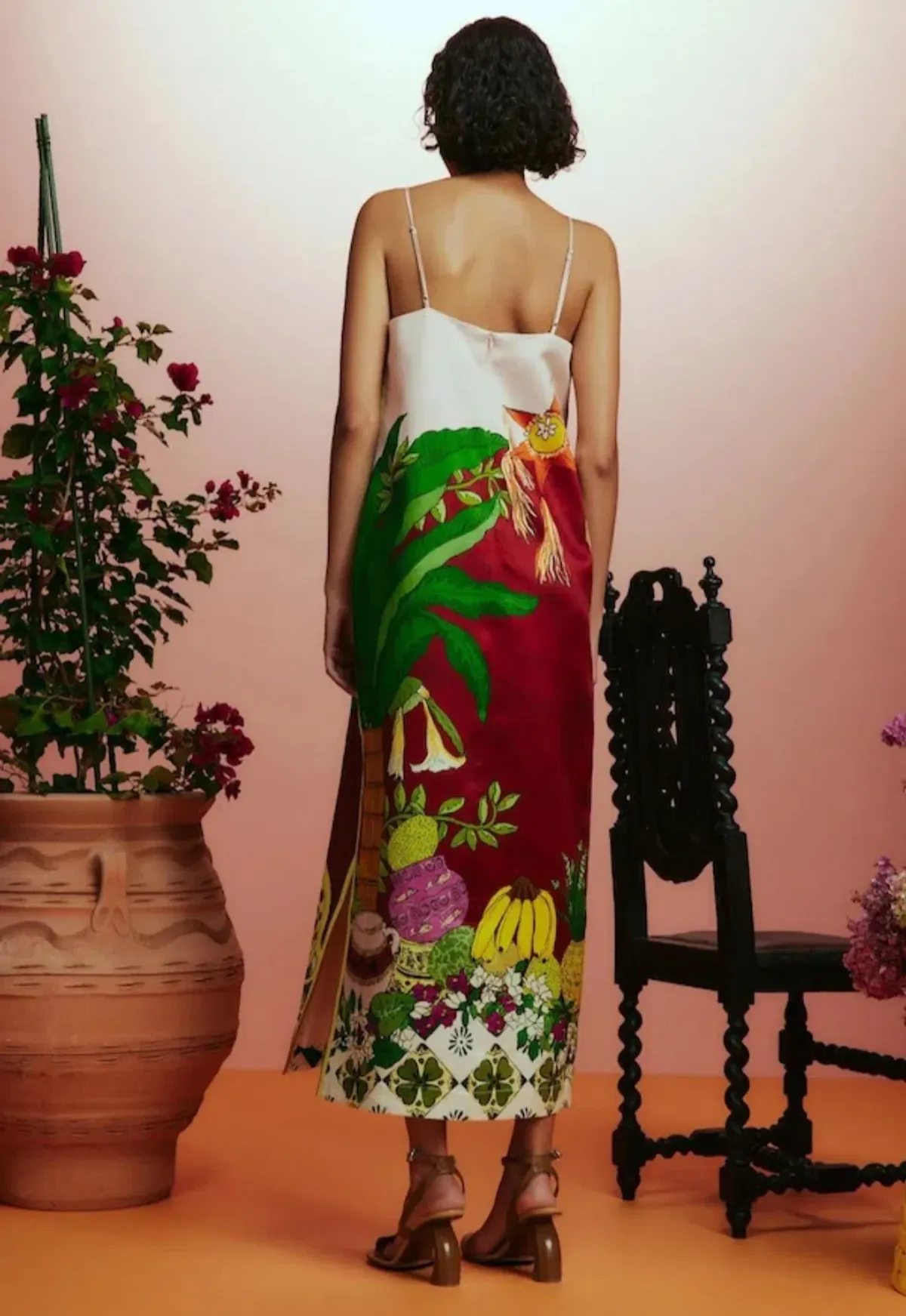 Alemais Tiger Slip Dress in Multi Print Size 12 - Image 2