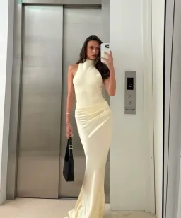 Henne Soraia Dress in Butter 6 for rent on The Volte - image 1