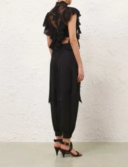 Zimmermann Hypnotic Lace Bodice in Black for rent on The Volte - image 4