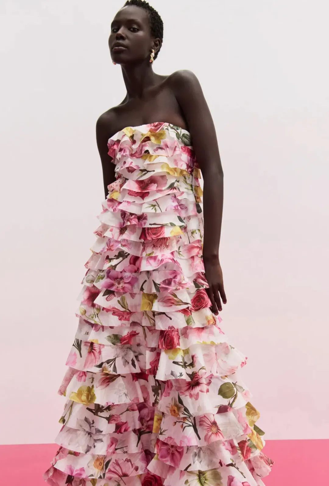 FLEUR PLEATED GOWN for rent on The Volte - main image