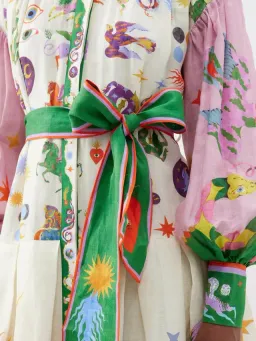Alemais Seeker Shirtdress Multi Print for rent on The Volte - image 6