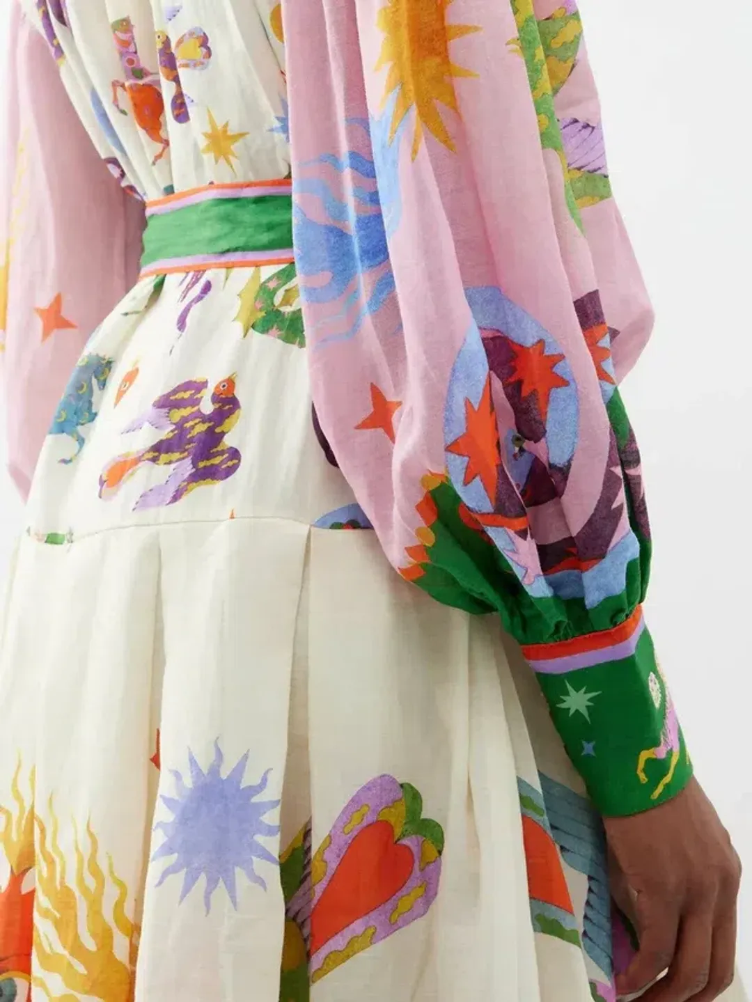 Alemais Seeker Shirtdress Multi Print for rent on The Volte - main image