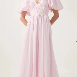 Aje Esmerie Midi Dress Pink 16 for rent on The Volte - image 2