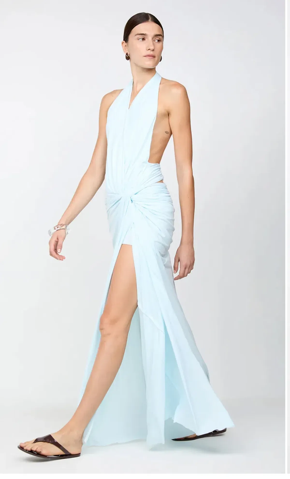Bec and Bridge Clementine Twist Maxi Dress in Arctic Blue Size 8 / AU - Image 1