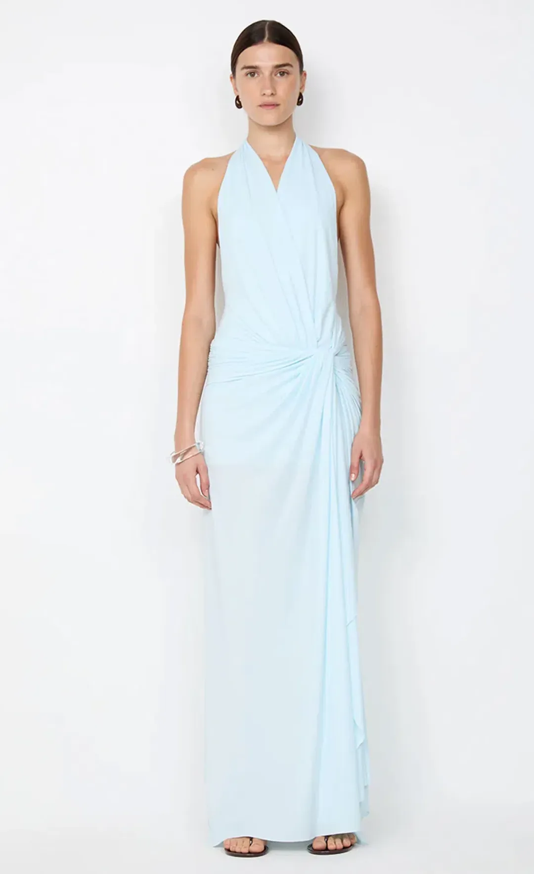 Bec and Bridge Clementine Twist Maxi Dress in Arctic Blue Size 8 / AU for rent on The Volte - main image