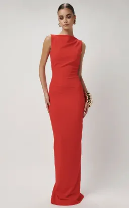 Effie Katz Verona Gown Cherry Red - 12 for rent on The Volte - image 1