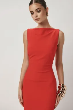 Effie Katz Verona Gown Cherry Red - 12 for rent on The Volte - image 3