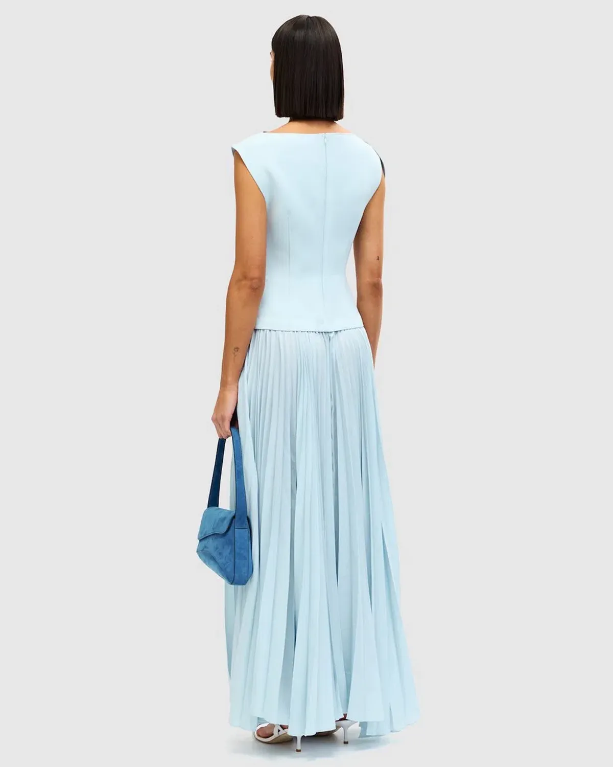 Acler Cornmore Midi Dress in Blue Size 14 - Image 2