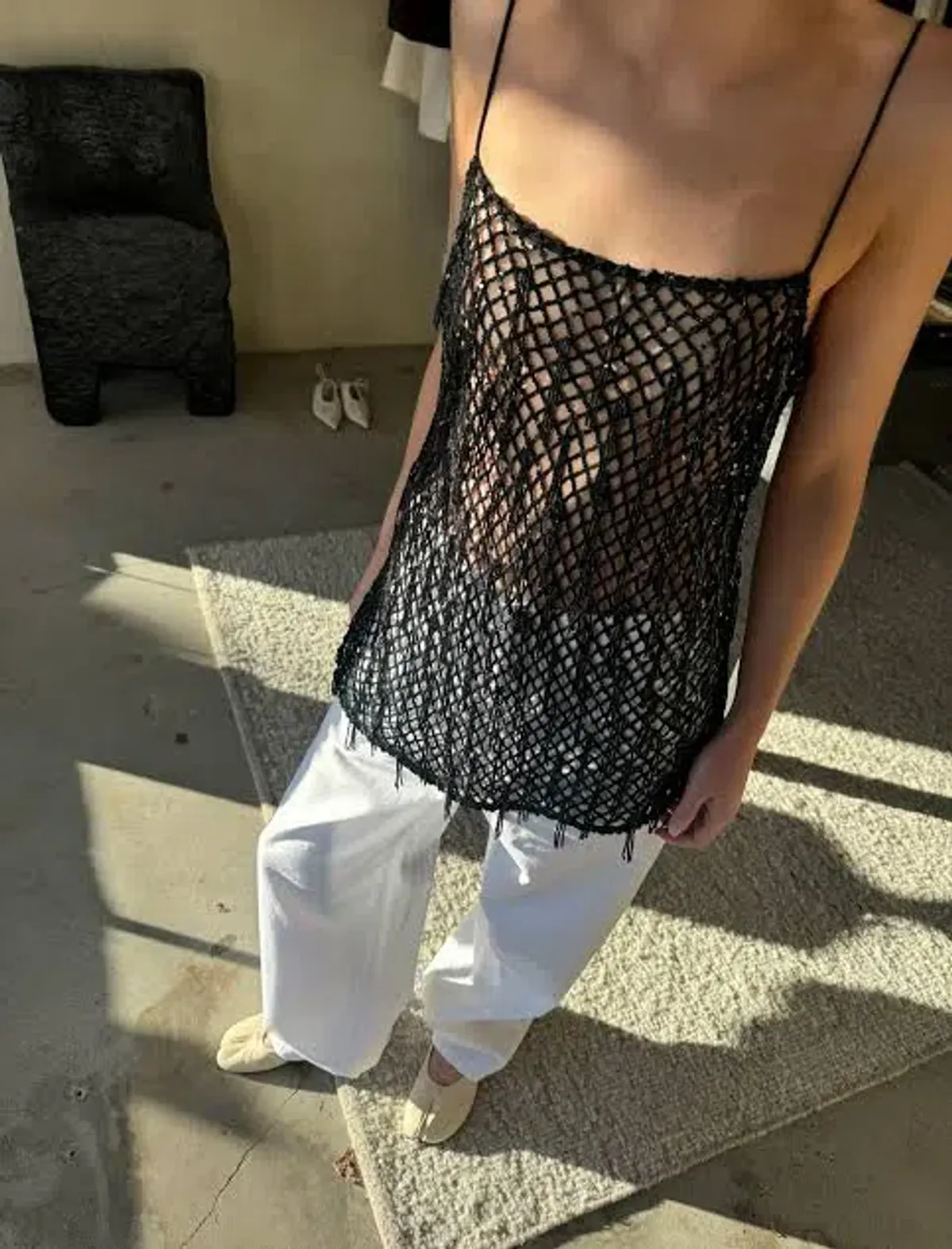 Harris Tapper Beaded Singlet - Image 2