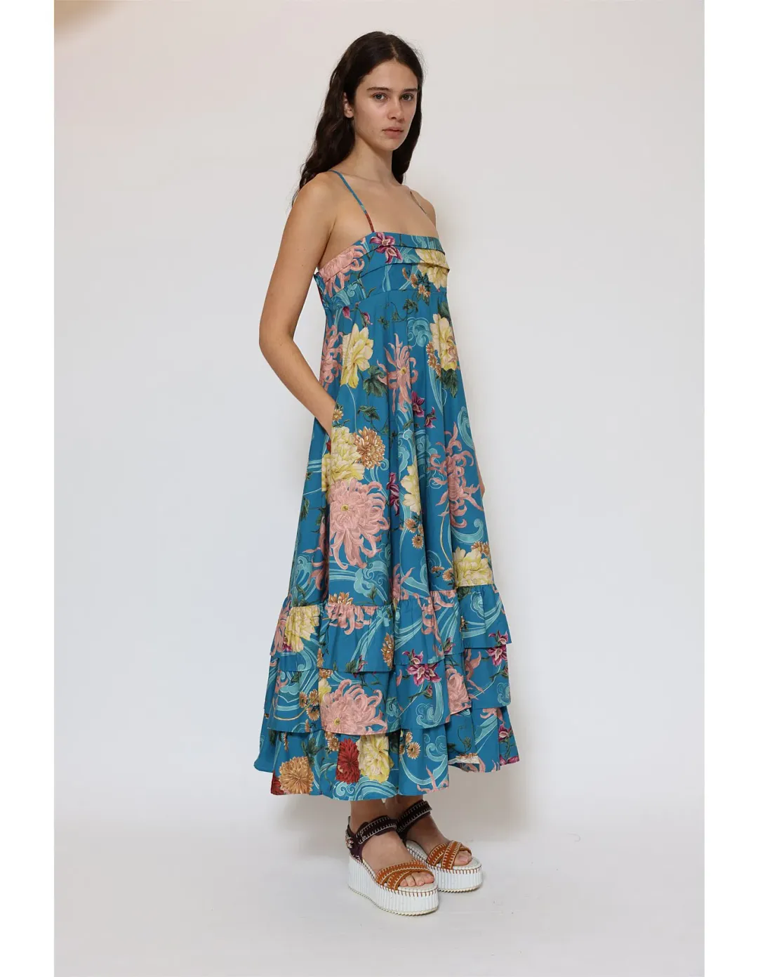ALEMAIS AVERY MIDI DRESS SIZE AU8 for rent on The Volte - main image