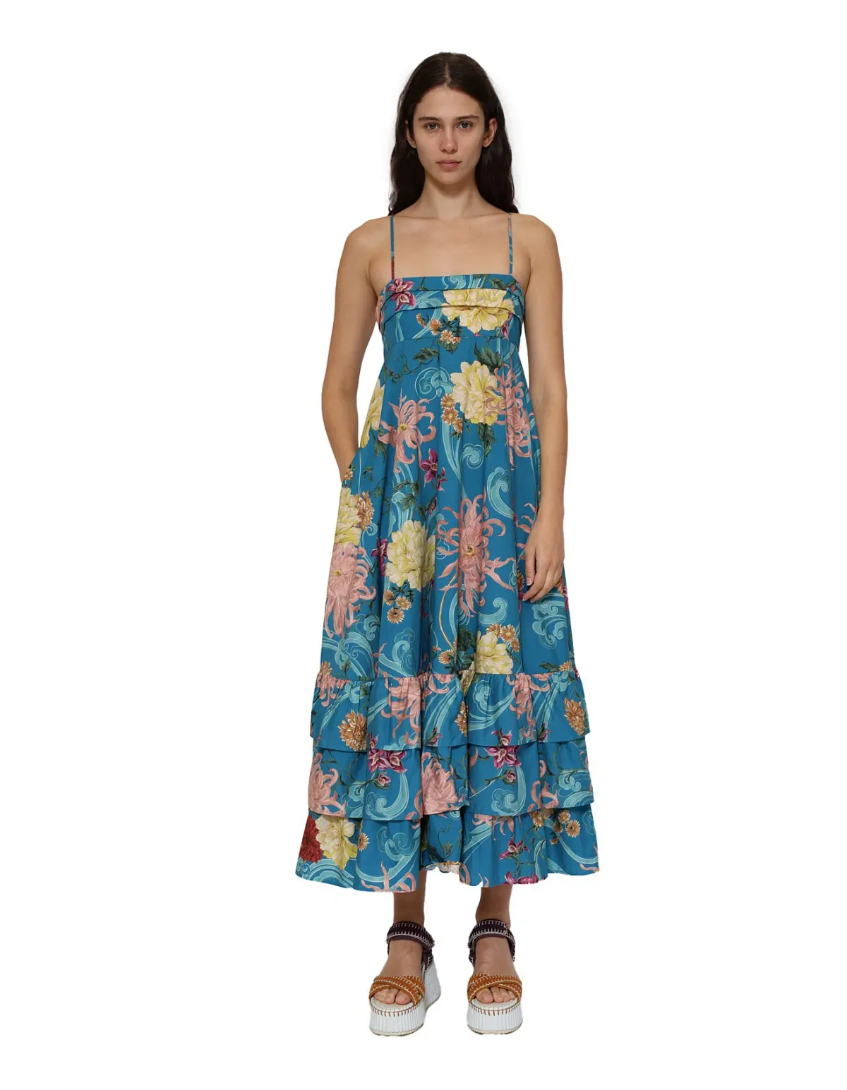 ALEMAIS AVERY MIDI DRESS SIZE AU8 for rent on The Volte - main image