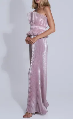 Lideé Masquerade Gown in Dusty Shimmer - Size 8 for rent on The Volte - image 4