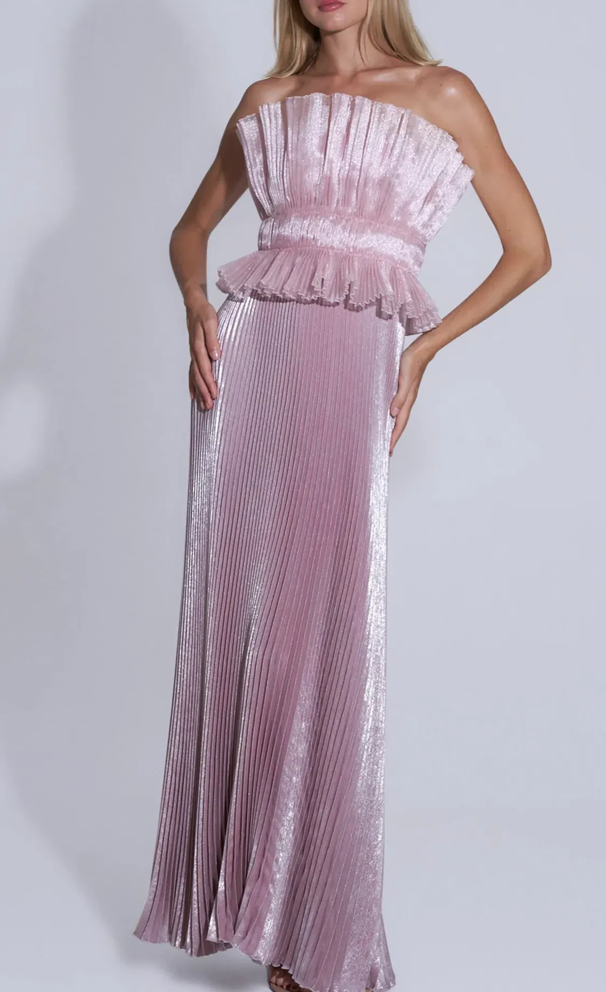 Lideé Masquerade Gown in Dusty Shimmer - Size 8 - Image 1
