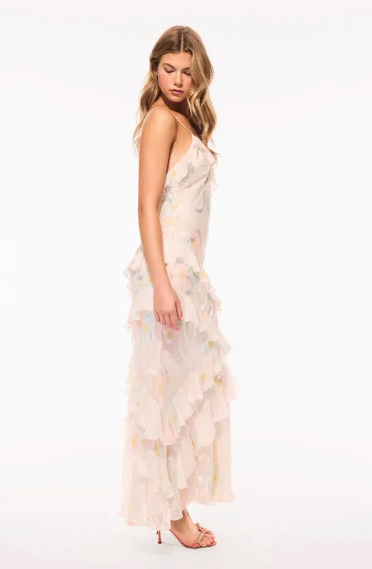 Loveshackfancy Rialto Silk-Blend Maxi Dress US6/M Fits AU8-10 - Image 4
