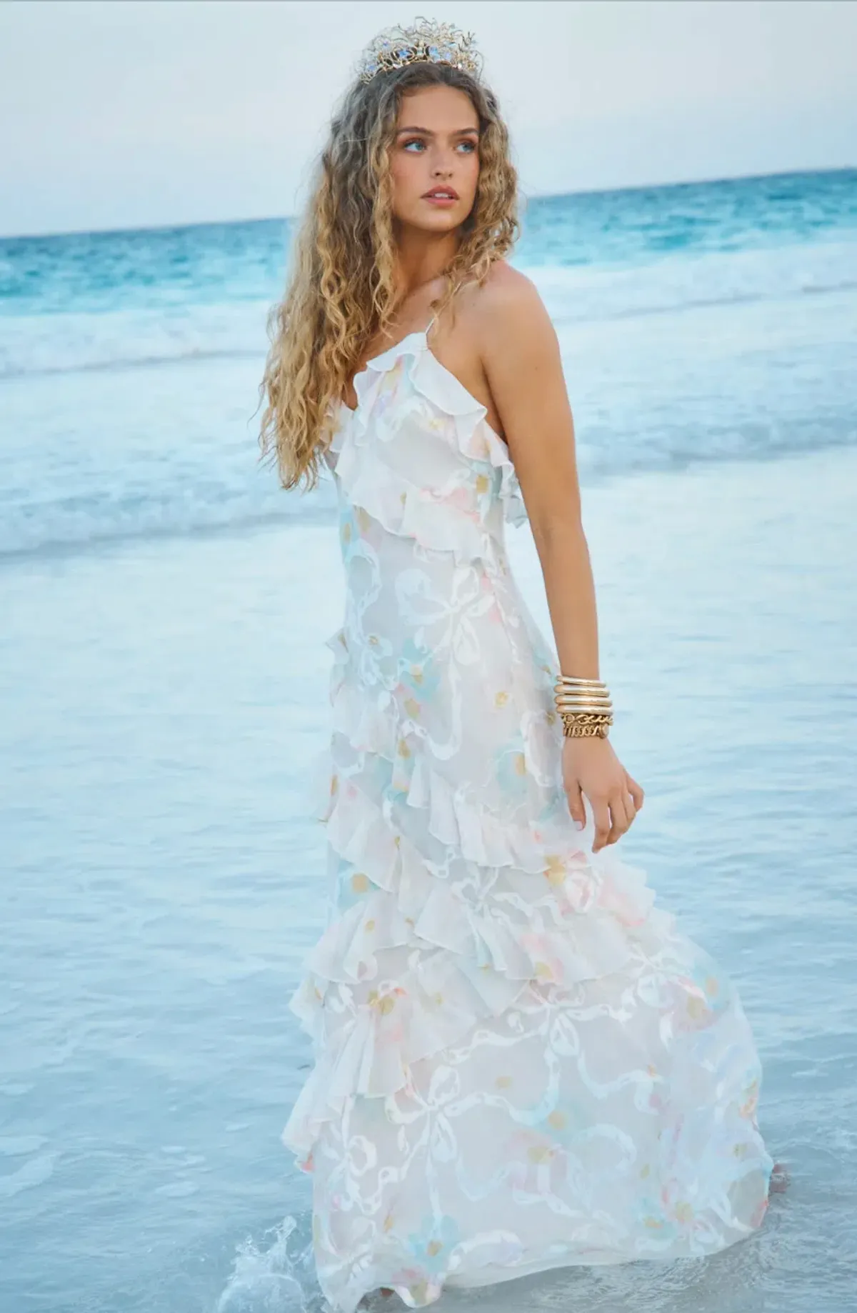 Loveshackfancy Rialto Silk-Blend Maxi Dress US6/M Fits AU8-10 - Image 1