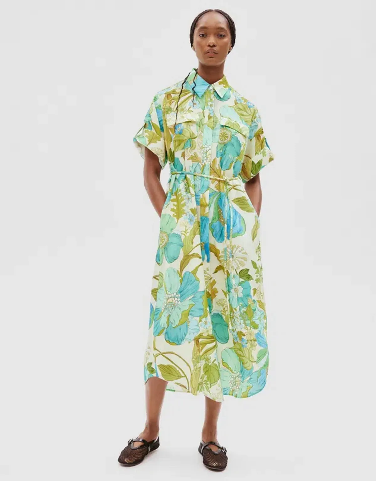Janis Shirt Dress for rent on The Volte - main image