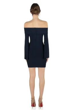 MISHA Rozie Bandage Dress Navy Size 12 for rent on The Volte - image 3