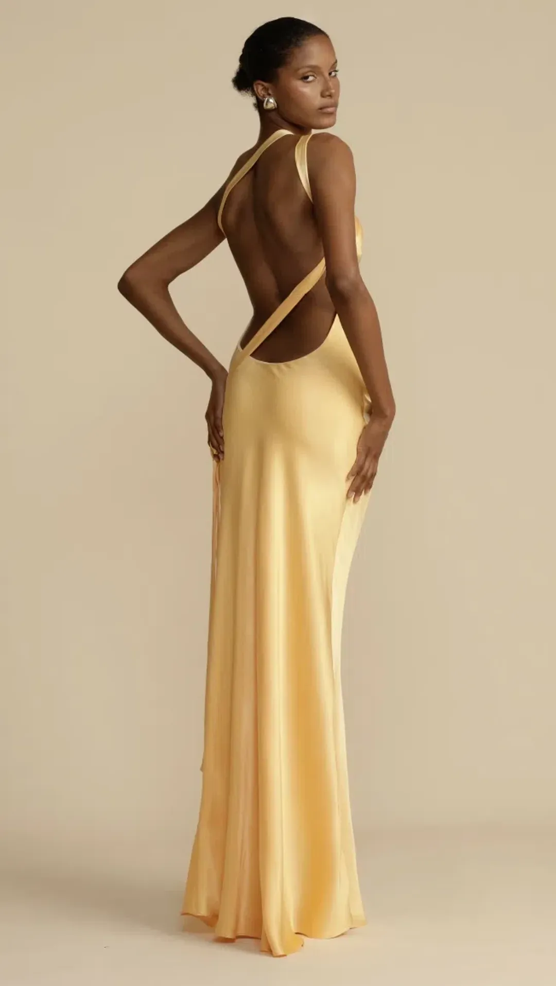 Arcina Ori Monique Dress Sunshine Yellow Maxi Dress - 12 for rent on The Volte - main image
