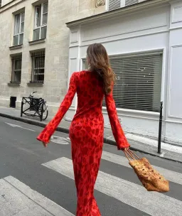 Realisation Par The Gia Maxi Dress in Havana Red Size 12 for rent on The Volte - image 3