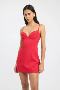 Kookai Oyster Bra Dress Red Size 10 for rent on The Volte - image 1