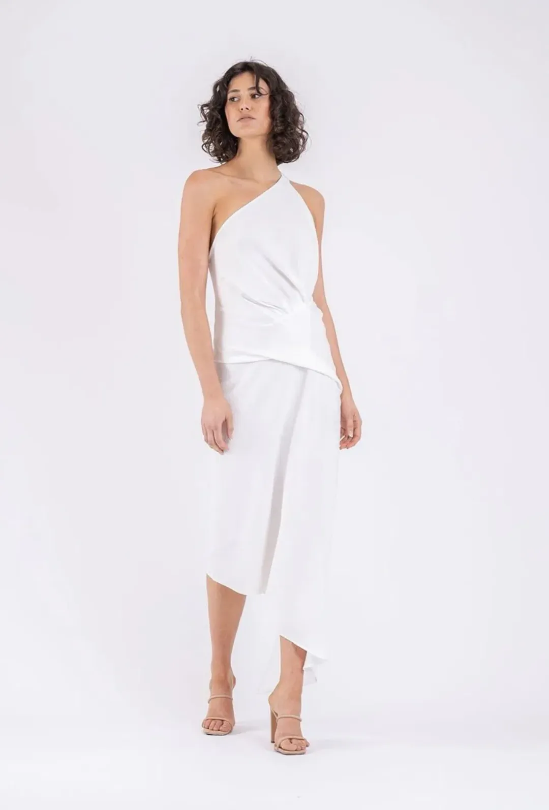 One Fell Swoop Temptation Dress in Runway White Matte - Size 8 for rent on The Volte - main image