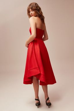 C/MEO Collective Making Waves Dress Red Size XXS for rent on The Volte - image 2