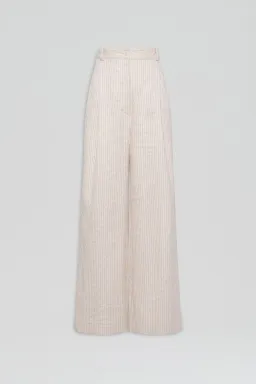 Striped Cotton Trouser Cream for rent on The Volte - image 1