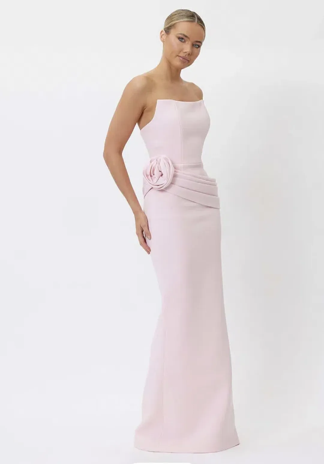 Bianca & Bridgett Illiyana Maxi Dress Light Pink - 8 for rent on The Volte - main image