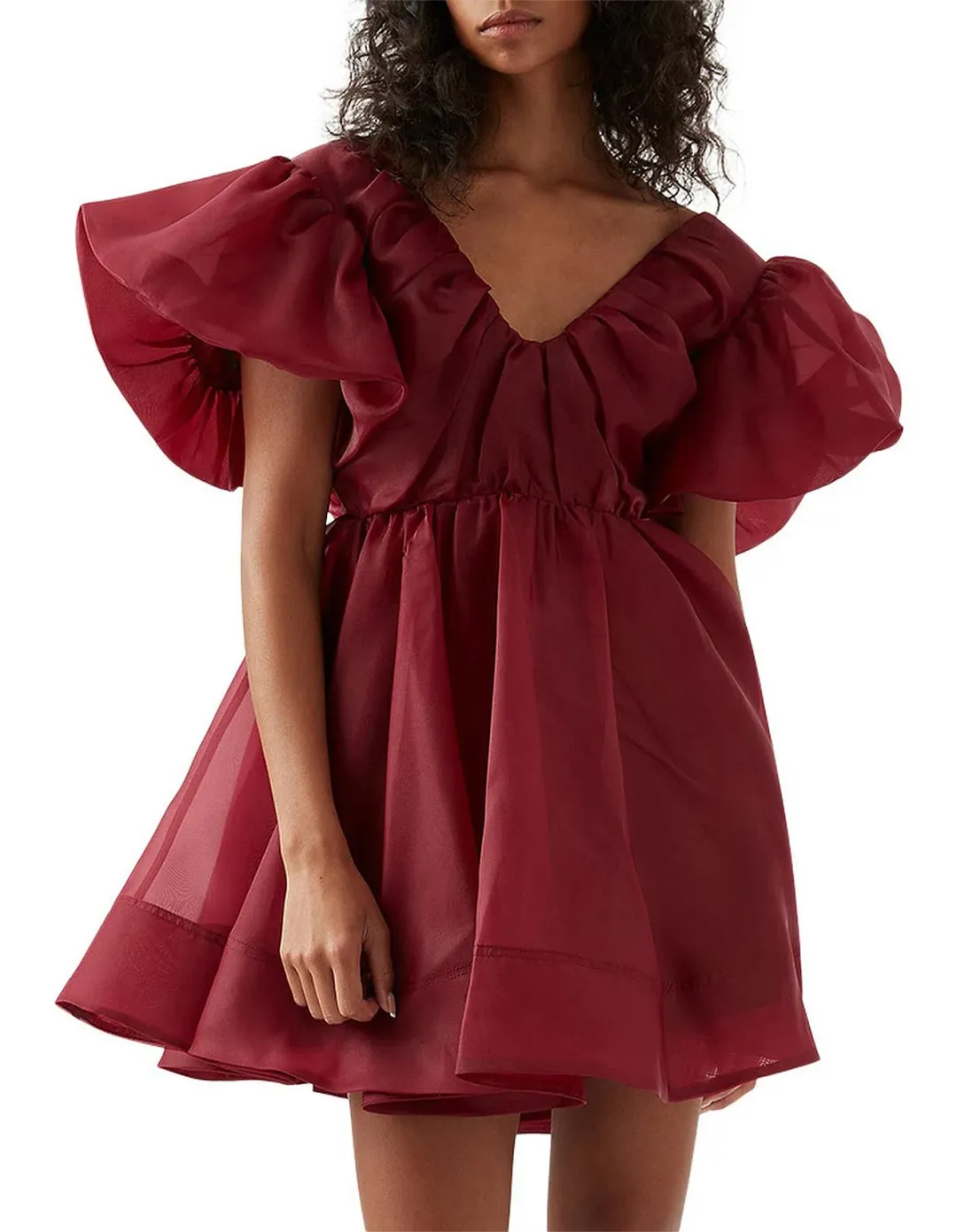 Aje Gretta Organza Mini Dress Size 6 for rent on The Volte - main image