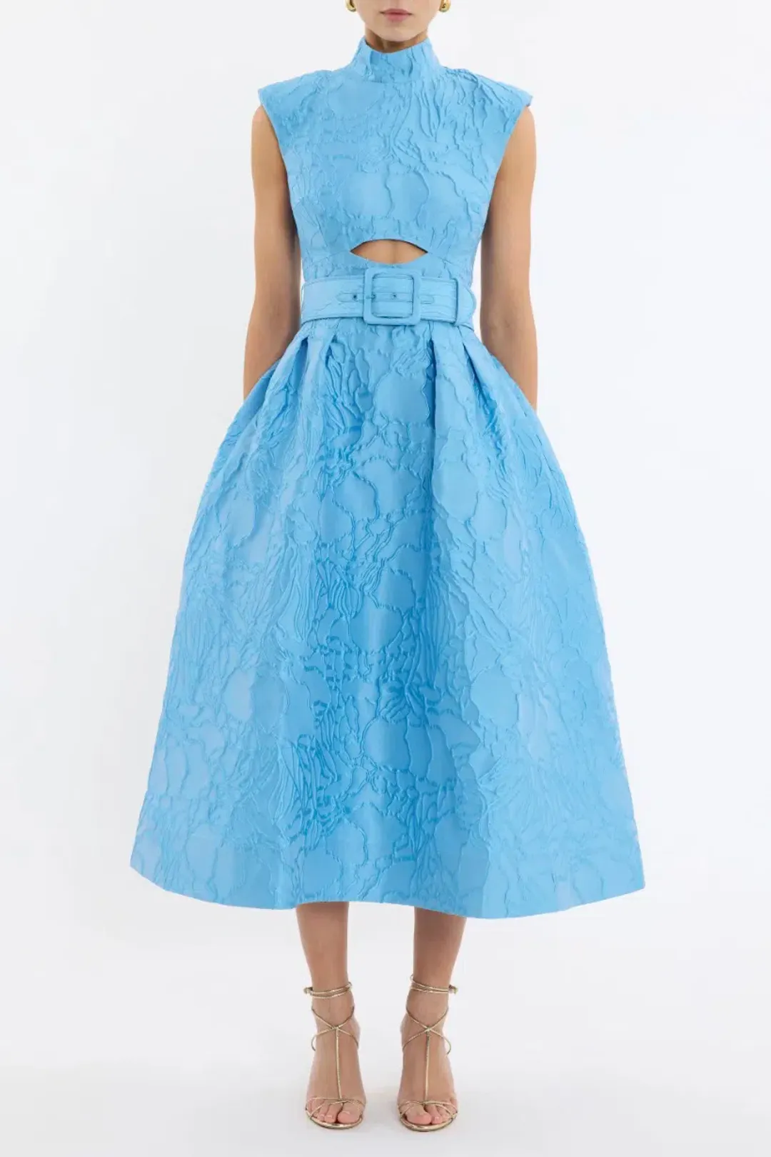Rebecca Vallance Aegir Midi Dress; size 12 for rent on The Volte - main image