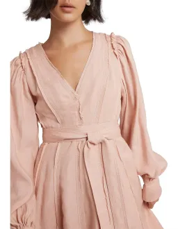 Aje Aurora midi dress - blush for rent on The Volte - image 3