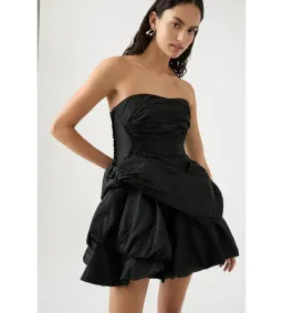 Aje Daybreak Strapless Mini Dress Black Size AU 12 for rent on The Volte - image 4