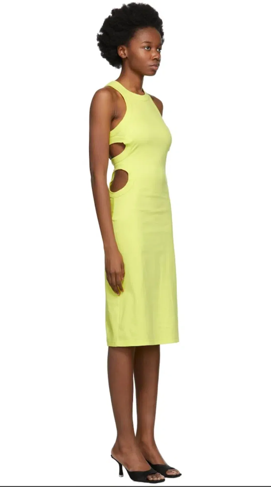 Jersey Tank Dress Neon Green for rent on The Volte - main image