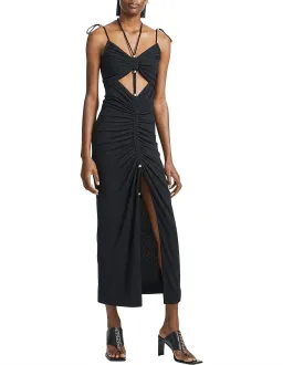 Dion Lee Gathered Butterfly Dress Black for rent on The Volte - image 5