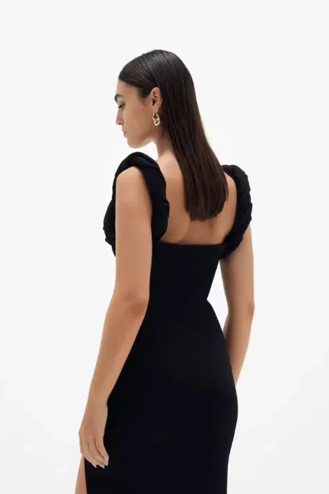 Rosetta Gown Black for rent on The Volte - main image
