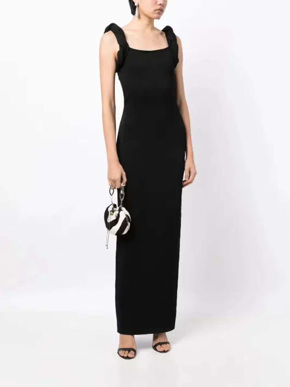 Rosetta Gown Black for rent on The Volte - main image