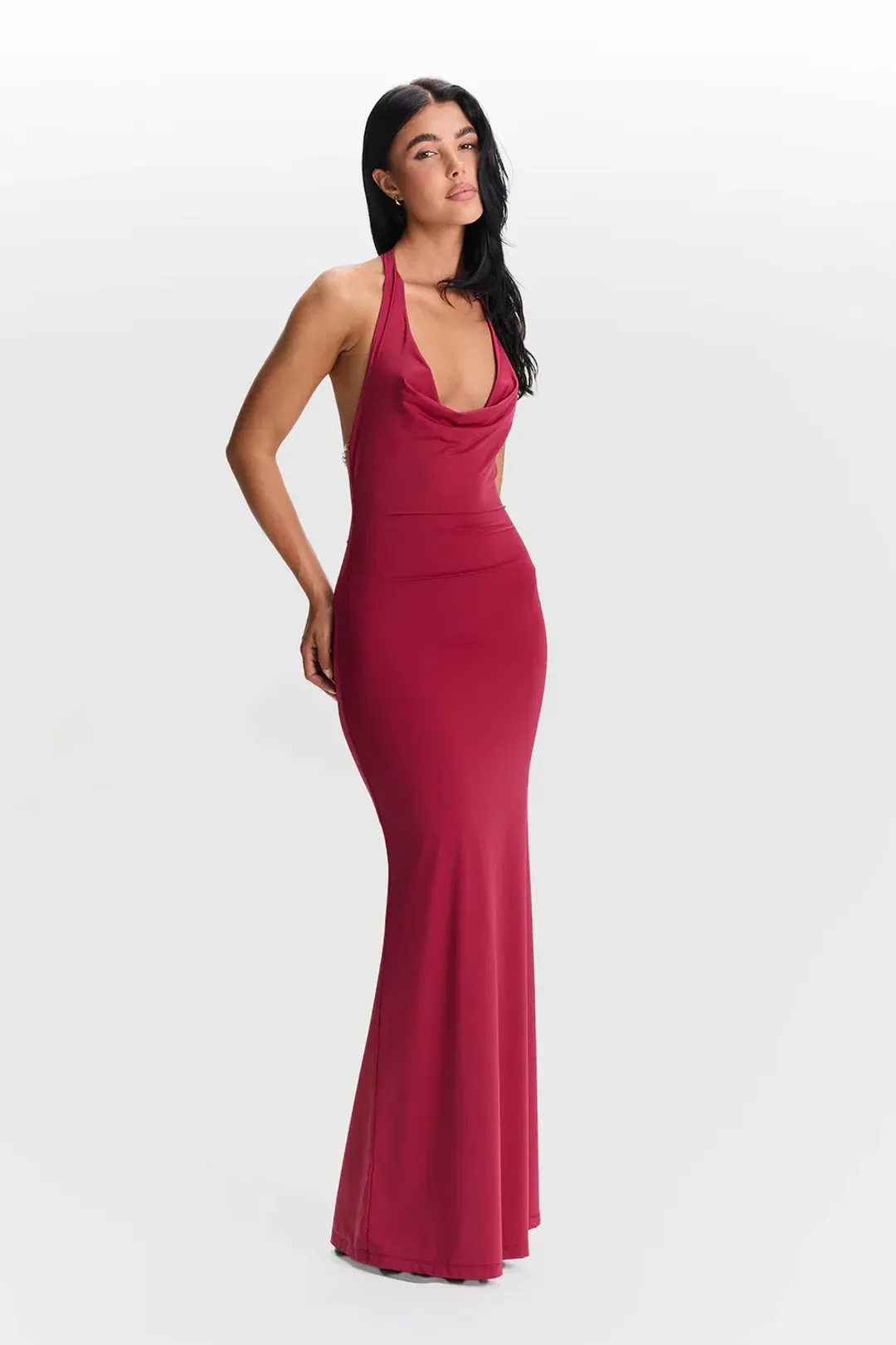 Harper Dress Cherry Red for rent on The Volte - main image