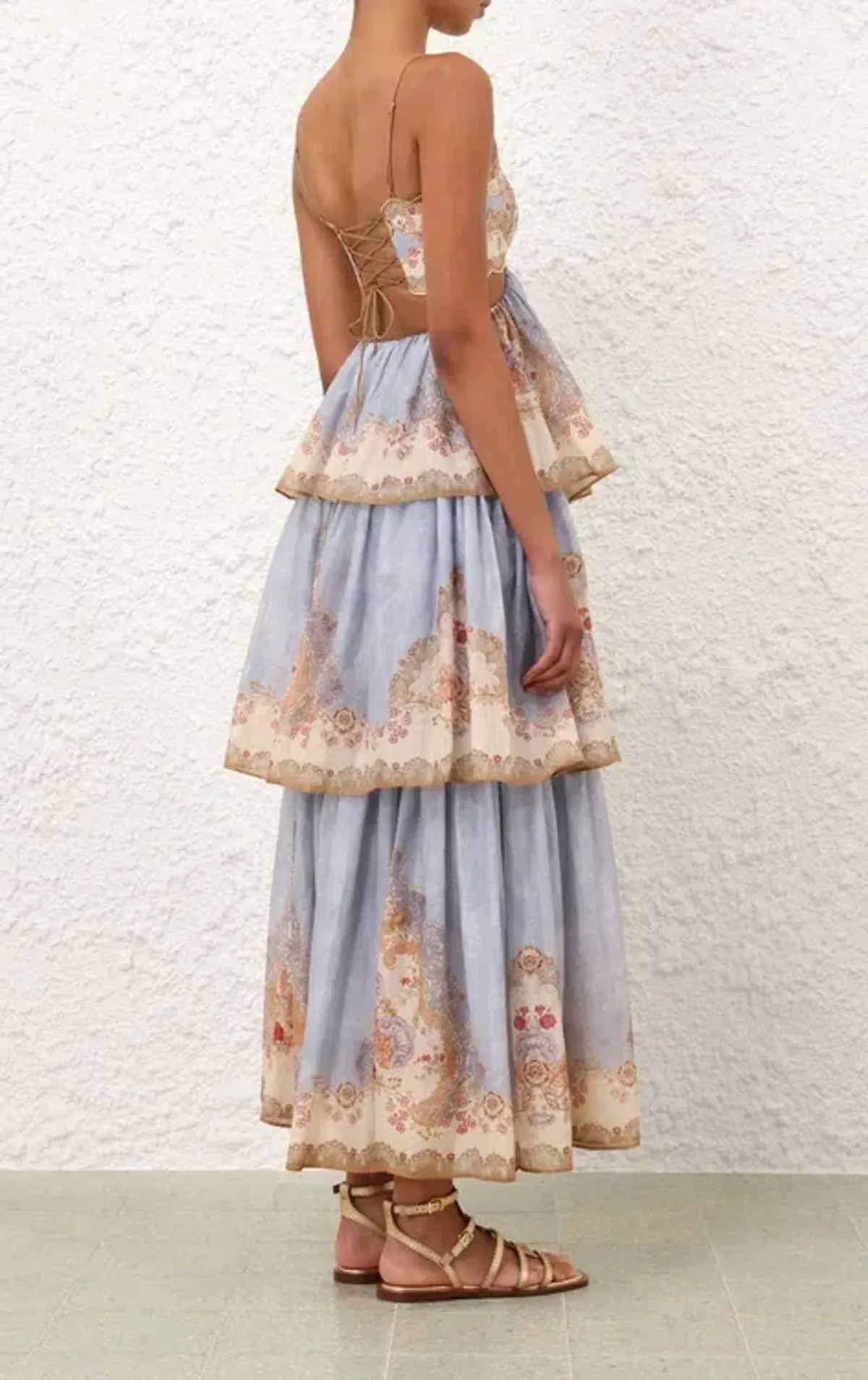 Zimmermann Daylight Tiered Maxi Dress in size 2 (AU10-12) - Image 3