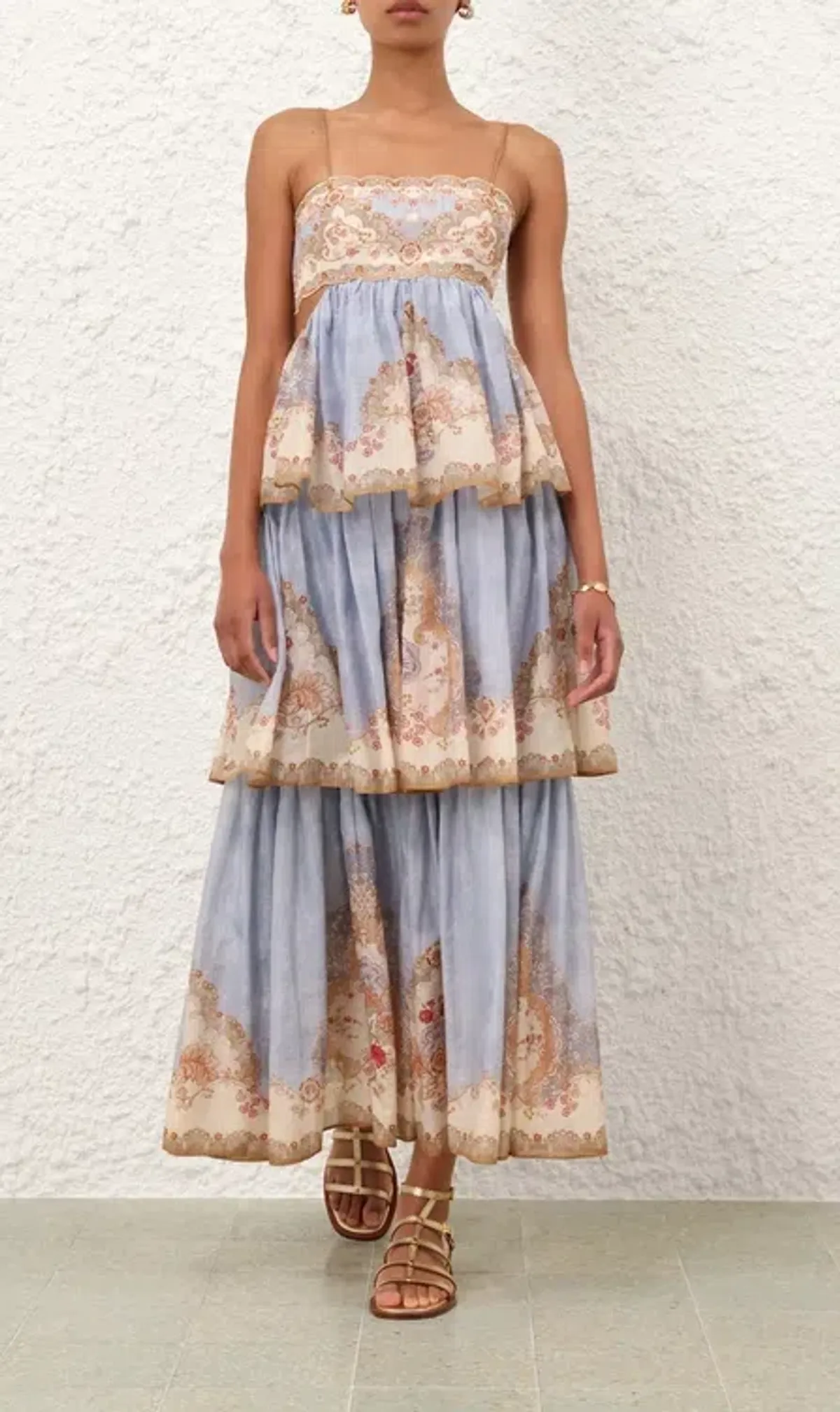 Zimmermann Daylight Tiered Maxi Dress in size 2 (AU10-12) - Image 1