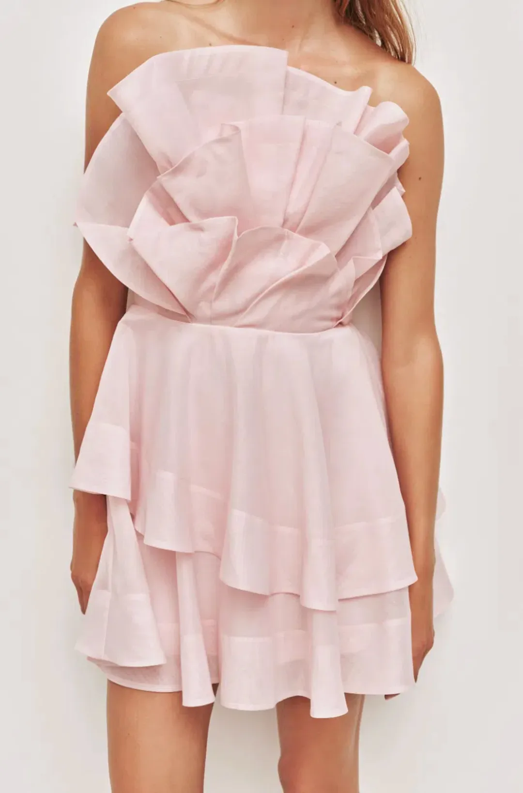 AJE SELESTIA MINI DRESS PINK for rent on The Volte - main image