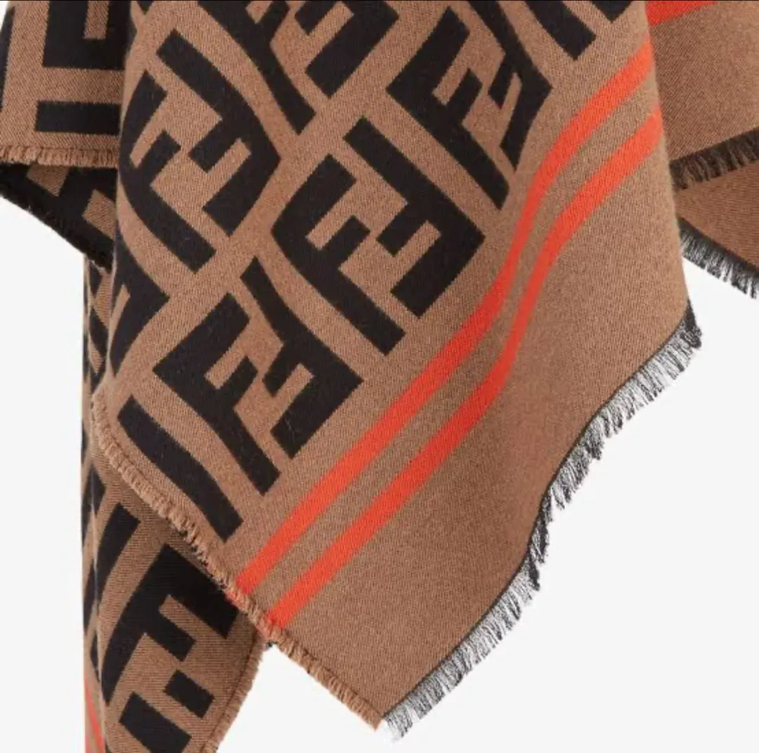 FF Poncho Multi Colour Wool and Silk for rent on The Volte - main image