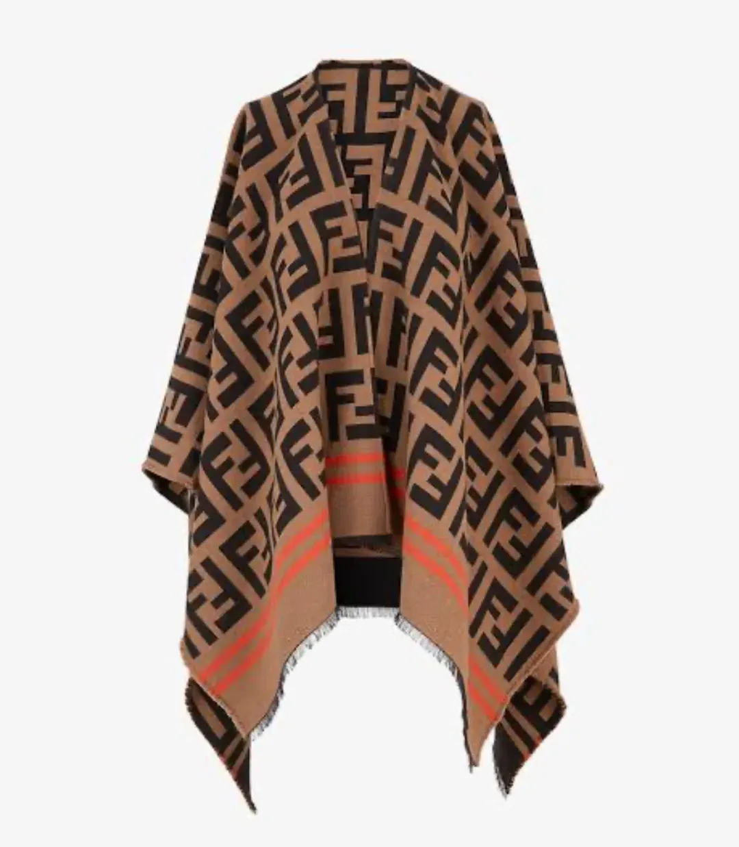 FF Poncho Multi Colour Wool and Silk for rent on The Volte - main image