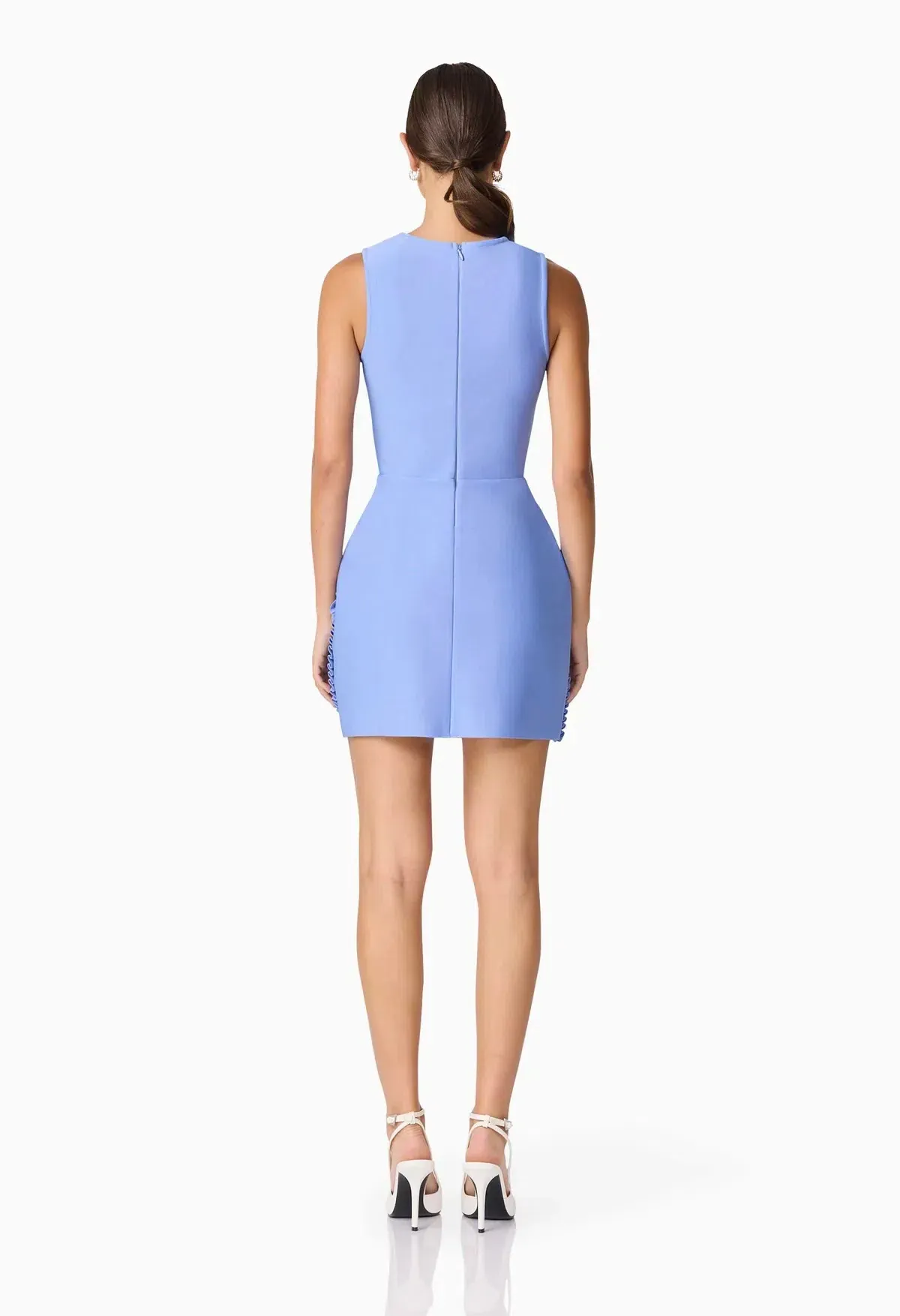 Elliatt Sonya Tulip Mini Dress Blue Size Small - Image 3