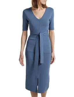 Amara milano pencil dress blue for rent on The Volte - image 2