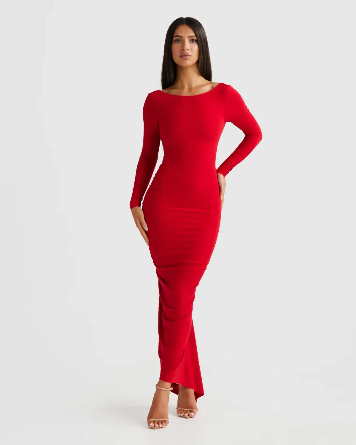 Camila Red Dress - Image 1