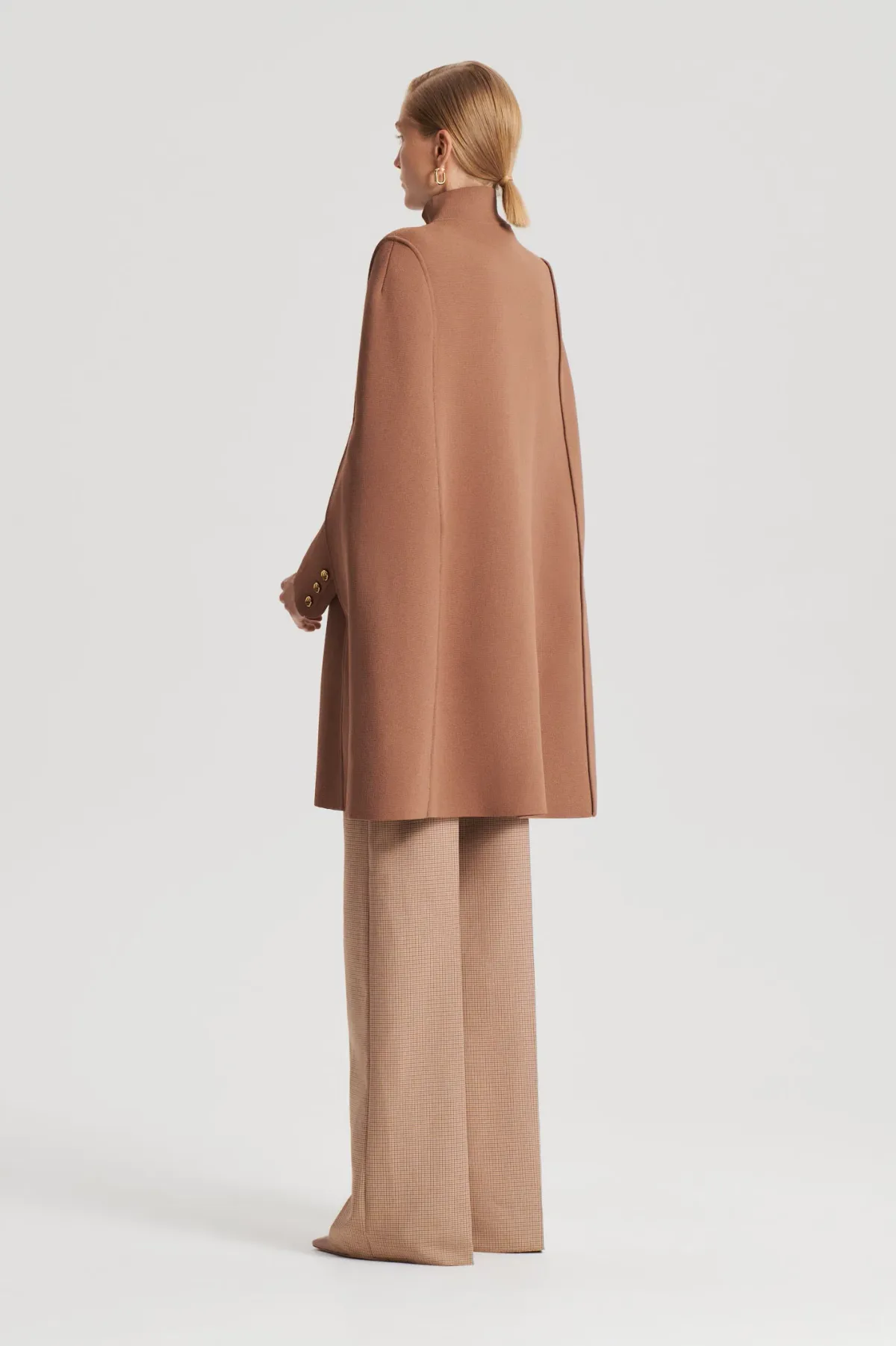 Crepe Knit Cape Spice - Image 2